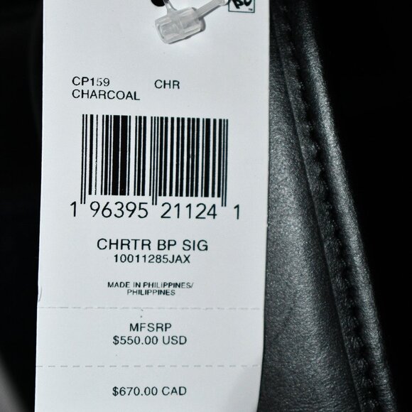 COACH Men's Charter Backpack in Charcoal #CP159 CHR NWT - Picture 6 of 8